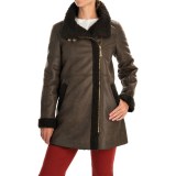Ellen Tracy Outerwear Asymmetrical Faux-Shearling Coat (For Women)