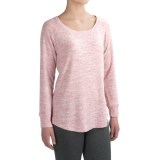 Harmony and Balance Hacci Knit Brushed Shirt - Scoop Neck, Long Sleeve (For Women)