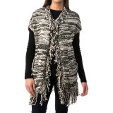 Pure Handknit Vintage Fringe Cardigan Sweater - Cotton (For Women)