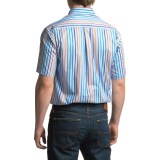 Viyella Striped Sport Shirt - Cotton, Short Sleeve (For Men)