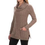 Jeanne Pierre Fisherman Cable-Knit Tunic Sweater (For Women)