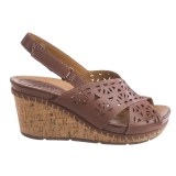 Earth Aries Sandals - Leather, Wedge Heel (For Women)