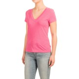 Knit V-Neck Shirt - Short Sleeve (For Women)
