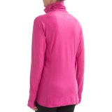 Snow Angel Doeskin Diamond Duchess Turtleneck - Zip Neck, Long Sleeve (For Women)