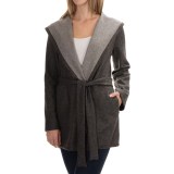 Max Studio Belted Wrap Coat - Hooded (For Women)