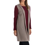 Cynthia Rowley Cashmere Cardigan Vest - Hooded (For Women)
