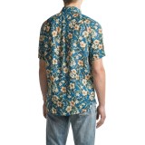 J.A.C.H.S. Floral-Print Linen Shirt - Short Sleeve (For Men)