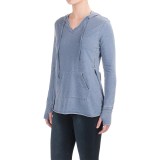Workshop Andrea Jovine French Terry Hoodie Shirt - Long Sleeve (For Women)
