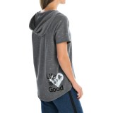 Life is good® Space-Dye Terry Hoodie - Short Sleeve (For Women)