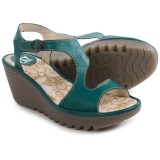 Fly London Yanca Wedge Sandals - Leather (For Women)