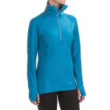 Snow Angel Doeskin Diamond Duchess Turtleneck - Zip Neck, Long Sleeve (For Women)