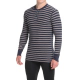 Jockey Stretch Waffle Henley Shirt - Long Sleeve (For Men)