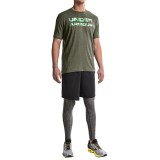 Under Armour HeatGear® Stacked Wordmark T-Shirt - Cotton Blend, Short Sleeve (For Men)
