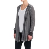 allen allen Two-Pocket Hooded Cardigan Sweater (For Women)