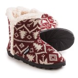 Muk Luks Faux-Fur Trim Boot Slippers (For Women)