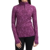 Eddie Bauer Lace Paisley Print Pullover Shirt - Zip Neck, Long Sleeve (For Women)