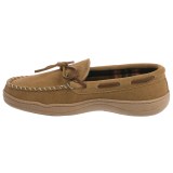 Clarks Plaid Suede Moccasins - Fleece Lined (For Men)
