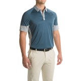 adidas golf ClimaChill® Print Block Polo Shirt - Short Sleeve (For Men)