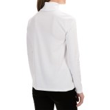Jones New York Embroidered Holly Leaf Turtleneck - Cotton-Modal, Long Sleeve (For Women)