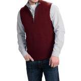 Forte Cashmere Mock Zip Neck Sweater Vest - Cashmere (For Men)