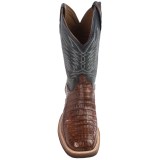 Lucchese Caiman Belly Tail Cowboy Boots - W-Toe (For Men)
