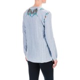 dylan Embroidered Tunic Shirt - Long Sleeve (For Women)