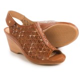 Pikolinos Capri Perforated Wedge Sandals - Leather (For Women)