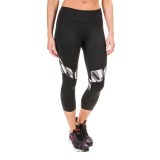 Reebok Printed Vibe Move Capris (For Women)