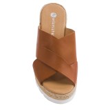 Eric Michael Valencia Wedge Sandals - Leather, Wedge Heel (For Women)