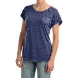 Mineral-Washed Pocket T-Shirt - Short Sleeve (For Women)