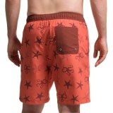 Boston Traders Starfish Print Volley Swim Trunks - UPF 50+ (For Men)