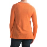 Forte Cashmere Pointelle Front Cashmere Sweater (For Women)