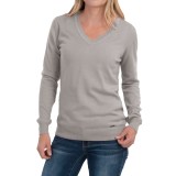 Barbour Cotton-Cashmere Sweater - V-Neck (For Women)