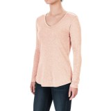 Cynthia Rowley V-Neck Shirt - Pima Cotton-Modal, Long Sleeve (For Women)