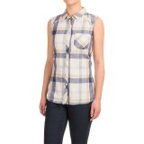 dylan Plaid Flannel Shirt - Sleeveless (For Women)