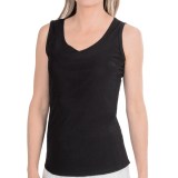 Ethyl V-Neck Lined Mesh Tank Top (For Women)