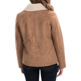 Bernardo Asymmetrical Faux-Shearling Coat (For Women)