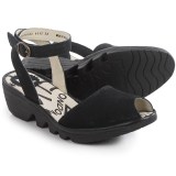 Fly London Popa Wedge Sandals - Leather (For Women)