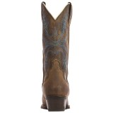 Justin Boots Silver Cowboy Boots - 12”, Snip Toe (For Women)