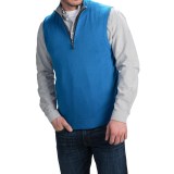 Forte Cashmere Mock Zip Neck Sweater Vest - Cashmere (For Men)