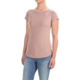 Workshop Republic Clothing Bateau Neck Shirt - Cotton-Modal, Short Sleeve (For Women)