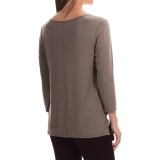 Paraphrase Scoop Neck Jersey Shirt - Modal, 3/4 Sleeve (For Women)