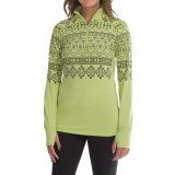 Snow Angel Chami Graphic Base Layer Top - Zip Neck, Long Sleeve (For Women)