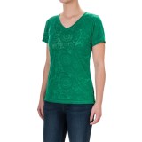 Woolrich Wide Open Spaces Burnout T-Shirt - Short Sleeve (For Women)