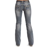 Rock & Roll Cowgirl Diamond Pocket Jeans - Mid Rise, Bootcut (For Women)