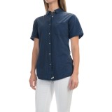 Woolrich Boyfriend Knit Shirt - Short Sleeve (For Women)