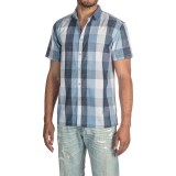 Bruno Buffalo Plaid Chambray Button-Up Shirt - Short Sleeve (For Men)