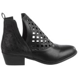 Yoki Catalina Laser-Cut Ankle Boots - Vegan Leather (For Women)