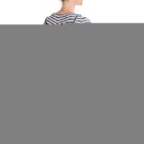 Workshop Republic Clothing Striped Hooded Cardigan Sweater - Open Front (For Women)