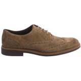 A. Testoni Old Suede Calf Wingtip Shoes (For Men)